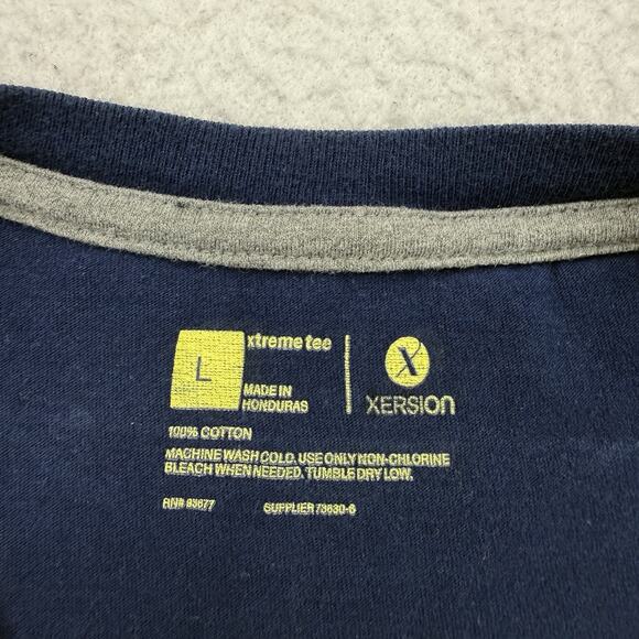 Florida Shirt Mens Large L Blue Xersion Xtreme Tee Short Sleeve Cotton Beach - Picture 6 of 7